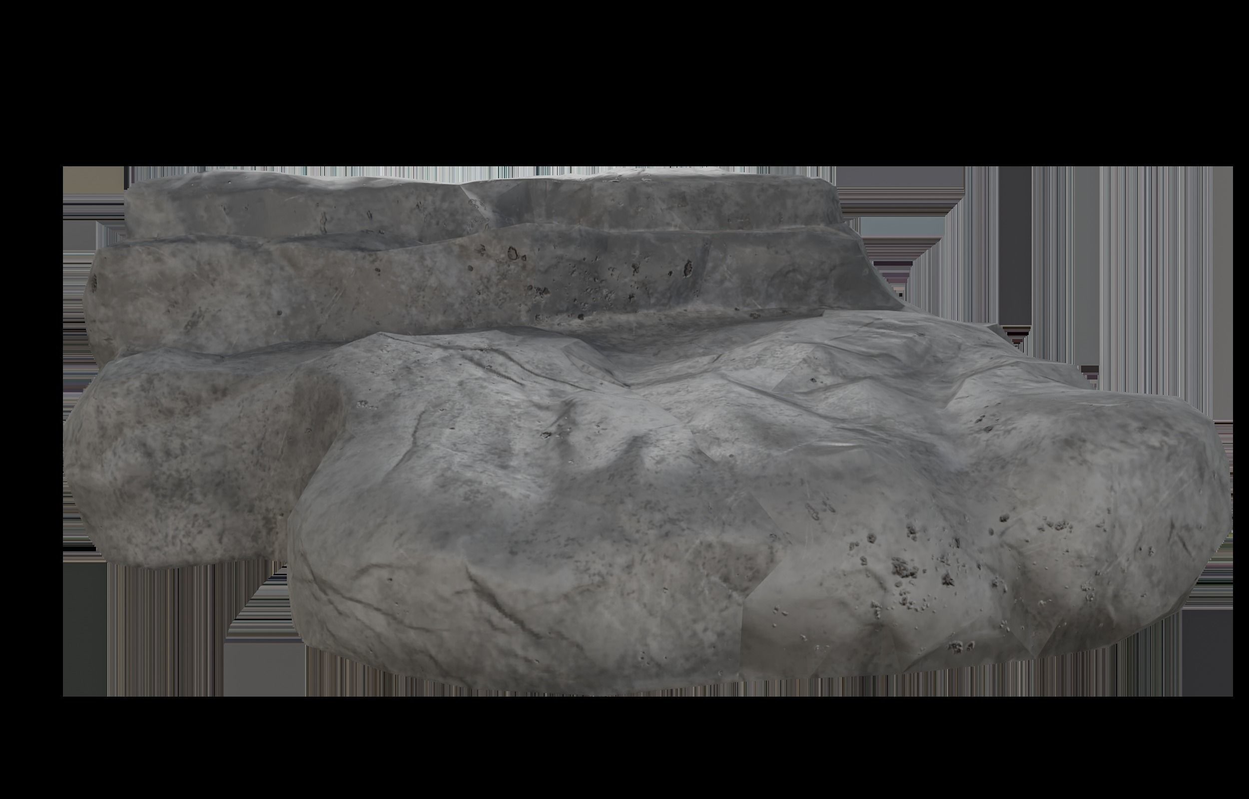 Lowpoly Rock Pack Volume 01 Low-poly 3D model_24