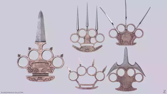 Bladed knuckle collection 