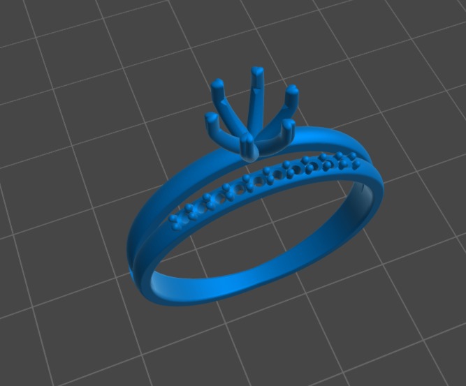 Ring Anel Solitario A1043 3D print model_6