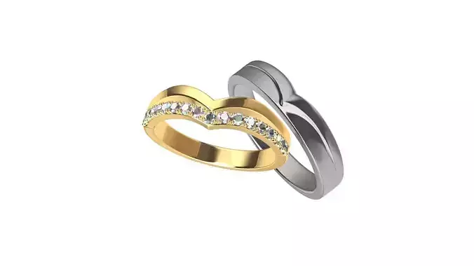 Wedding Ring V Bend