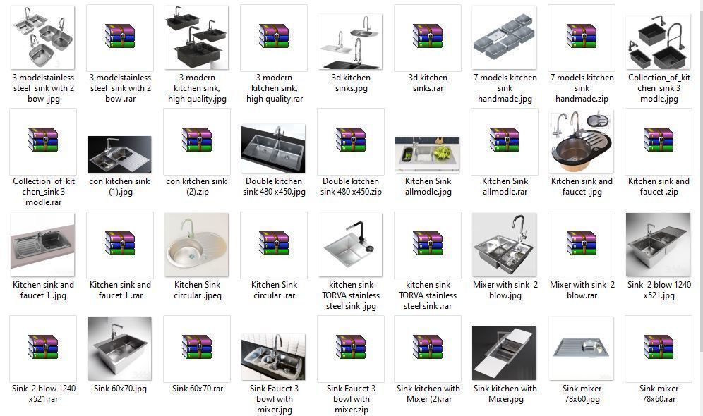 Add Our New Collection of Kitchen Sinks to Your Catalogue 3D model_10