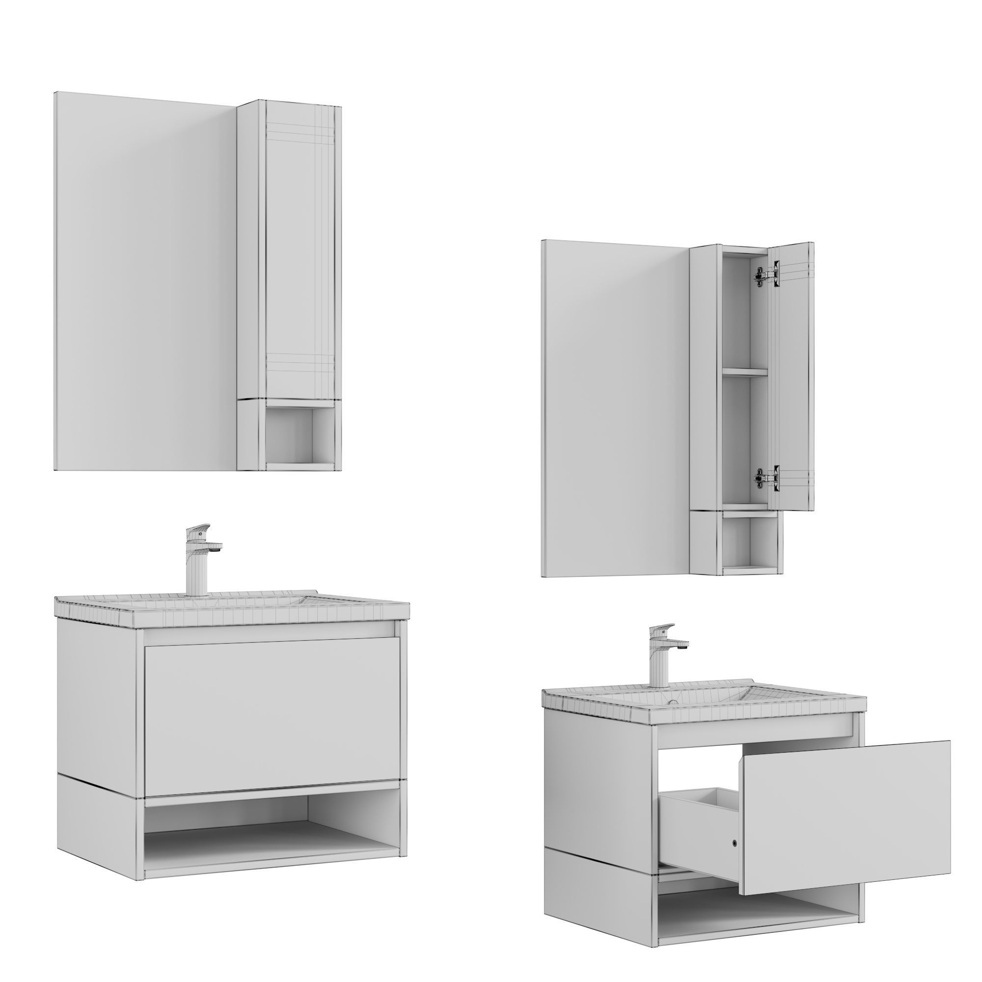 Stworki Karlstad 60-75 rustic oak rochelle 3D model_20