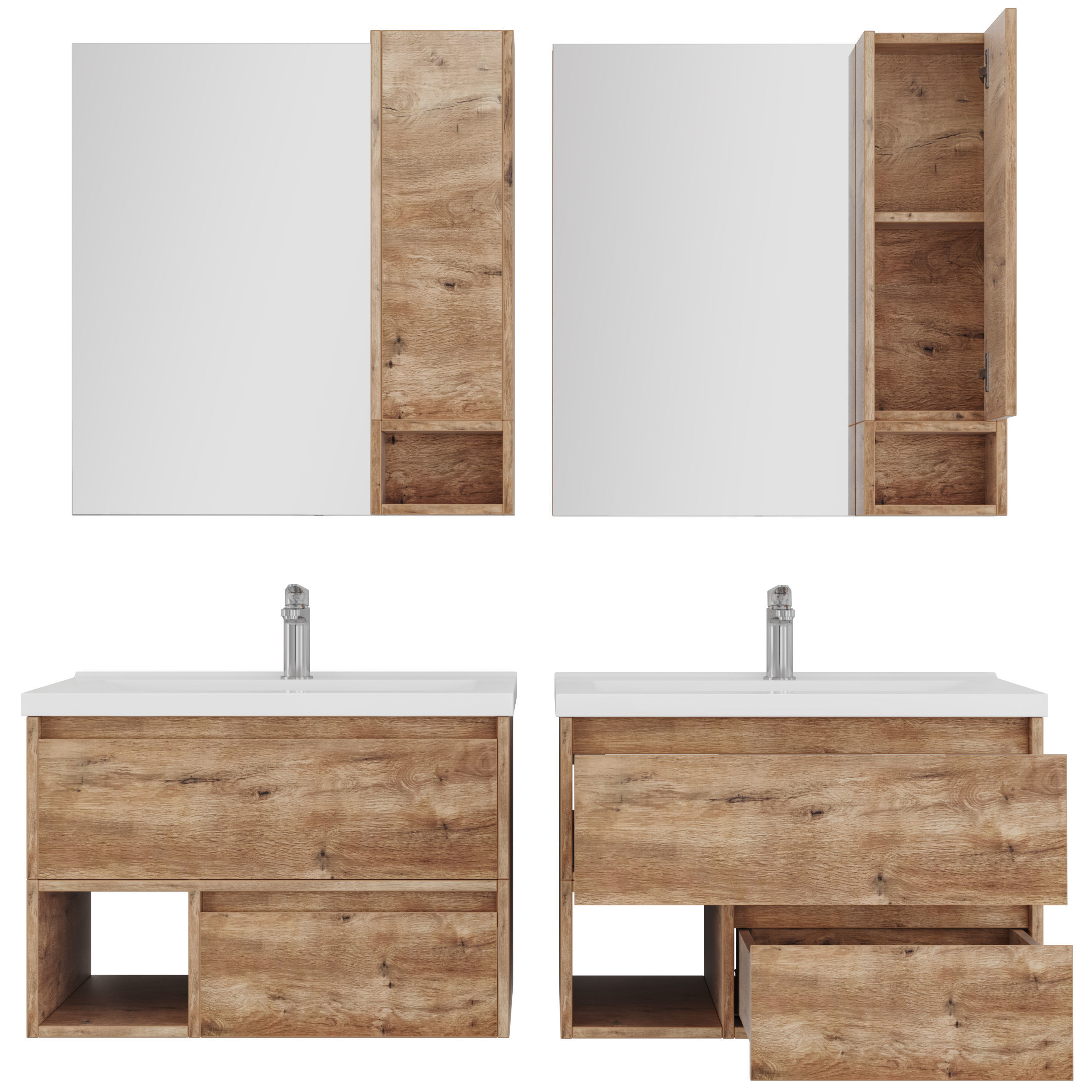 Stworki Karlstad 60-75 rustic oak rochelle 3D model_8