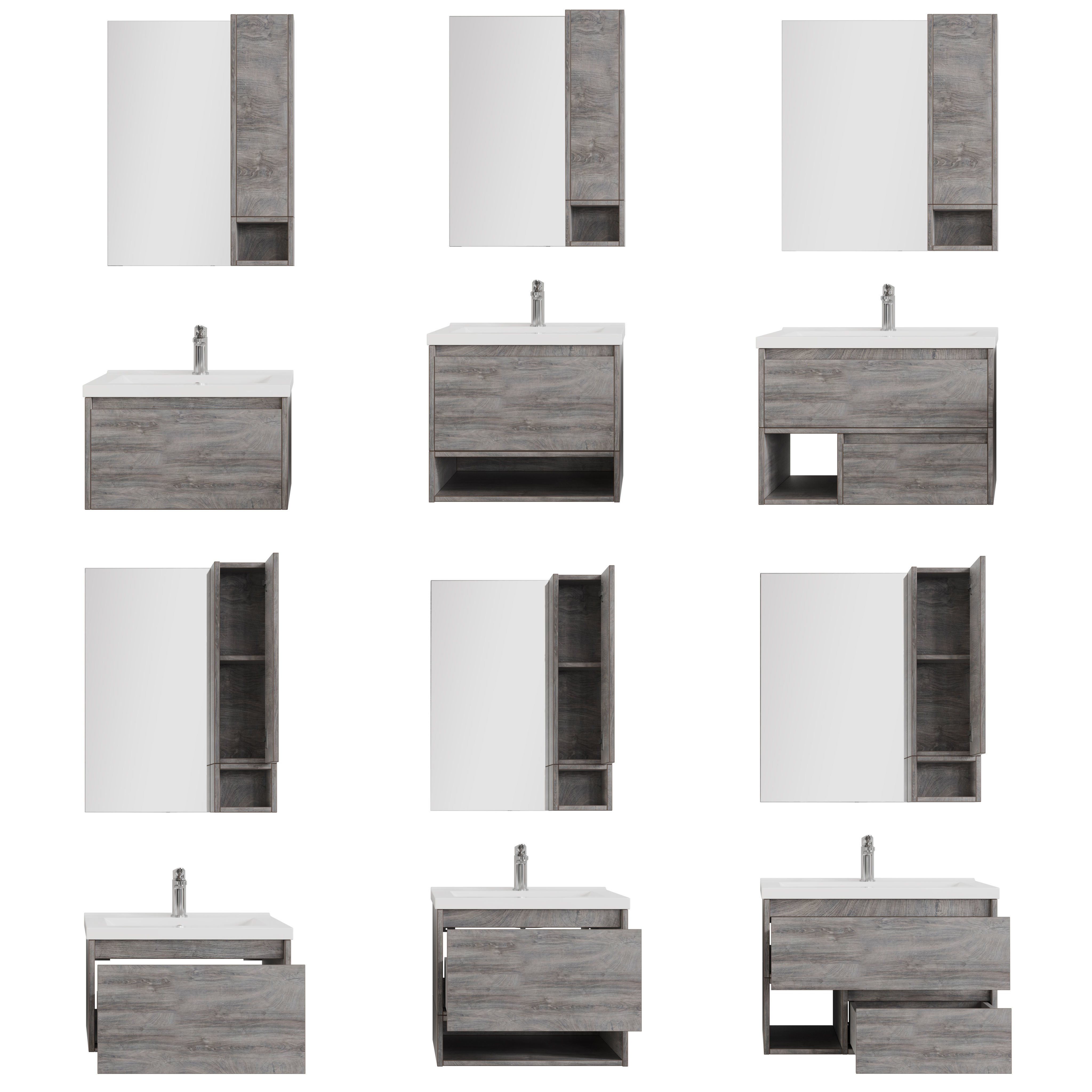 Stworki Karlstad 60-75 rustic oak rochelle 3D model_2