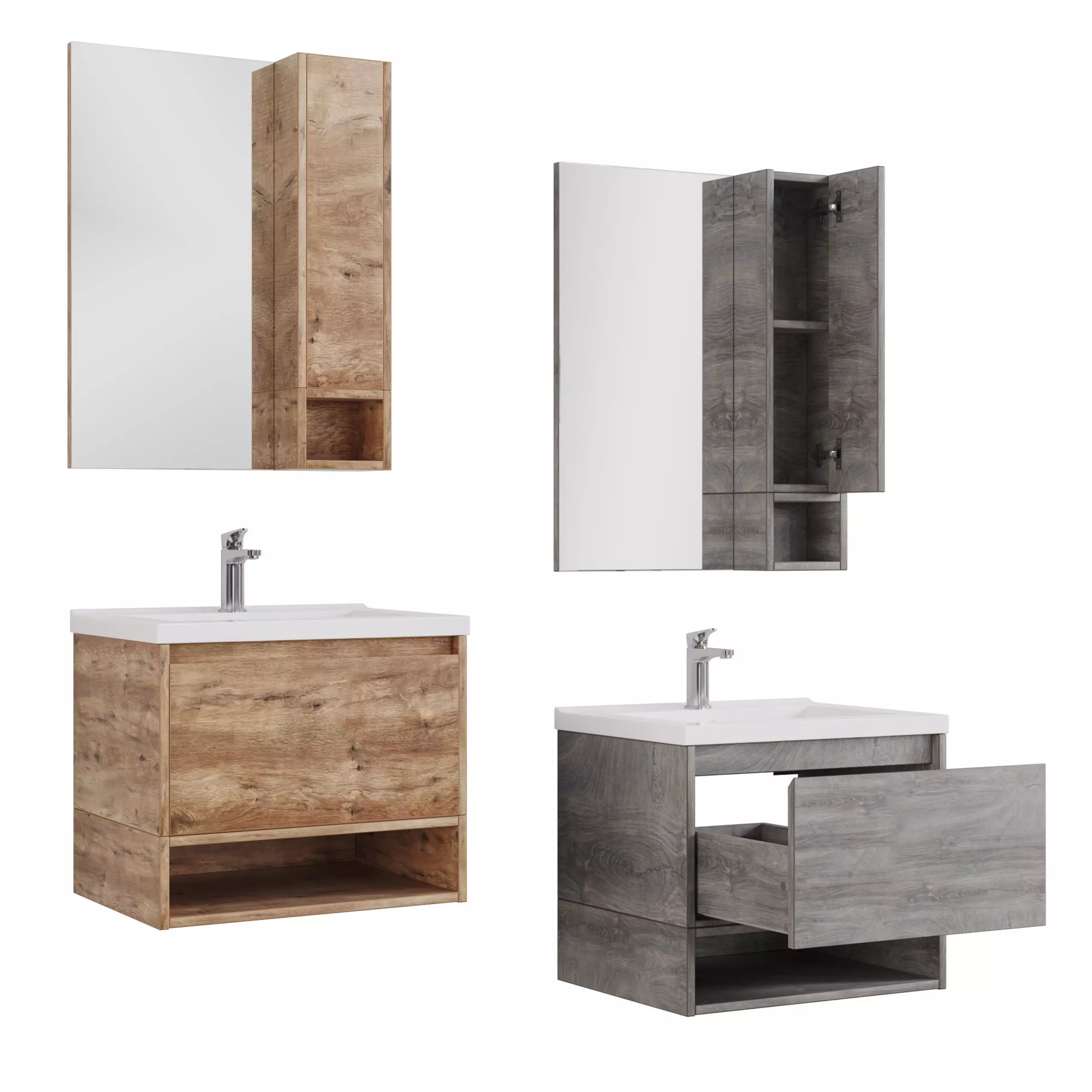 Stworki Karlstad 60-75 rustic oak rochelle 3D model_0