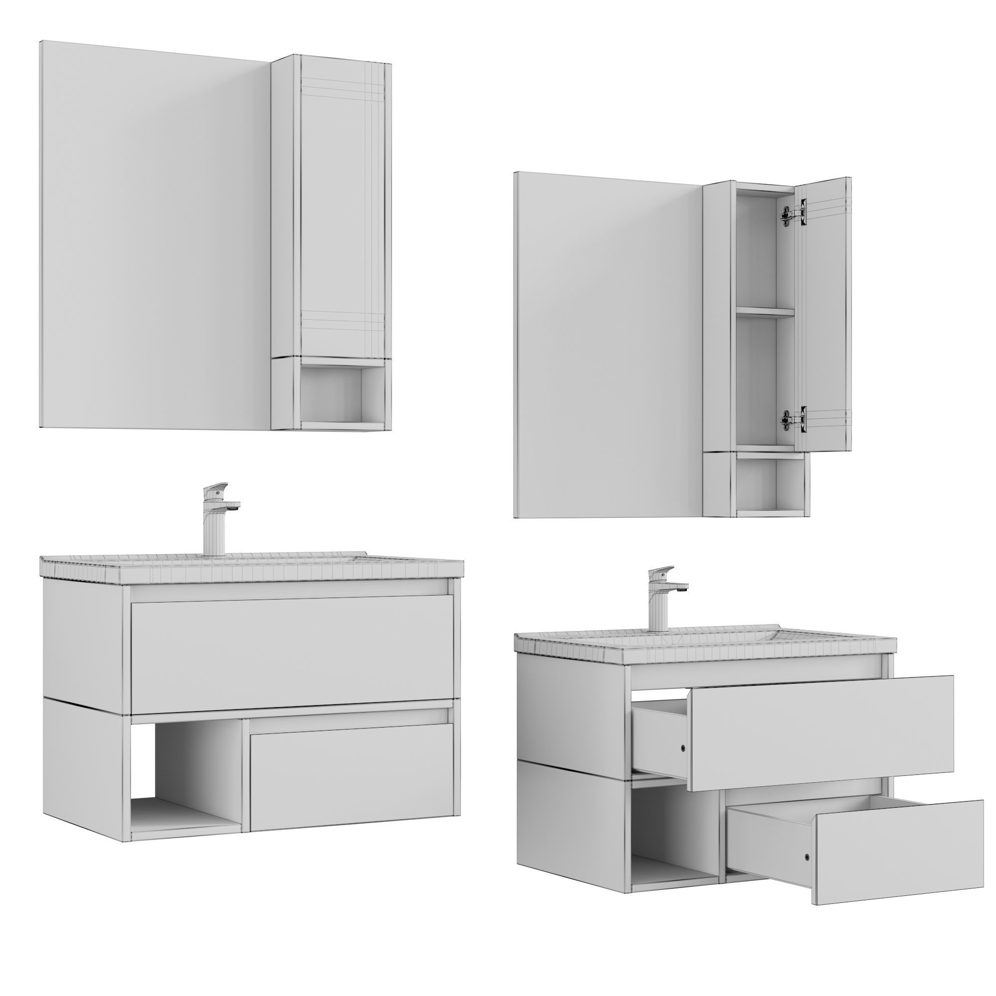 Stworki Karlstad 60-75 rustic oak rochelle 3D model_21