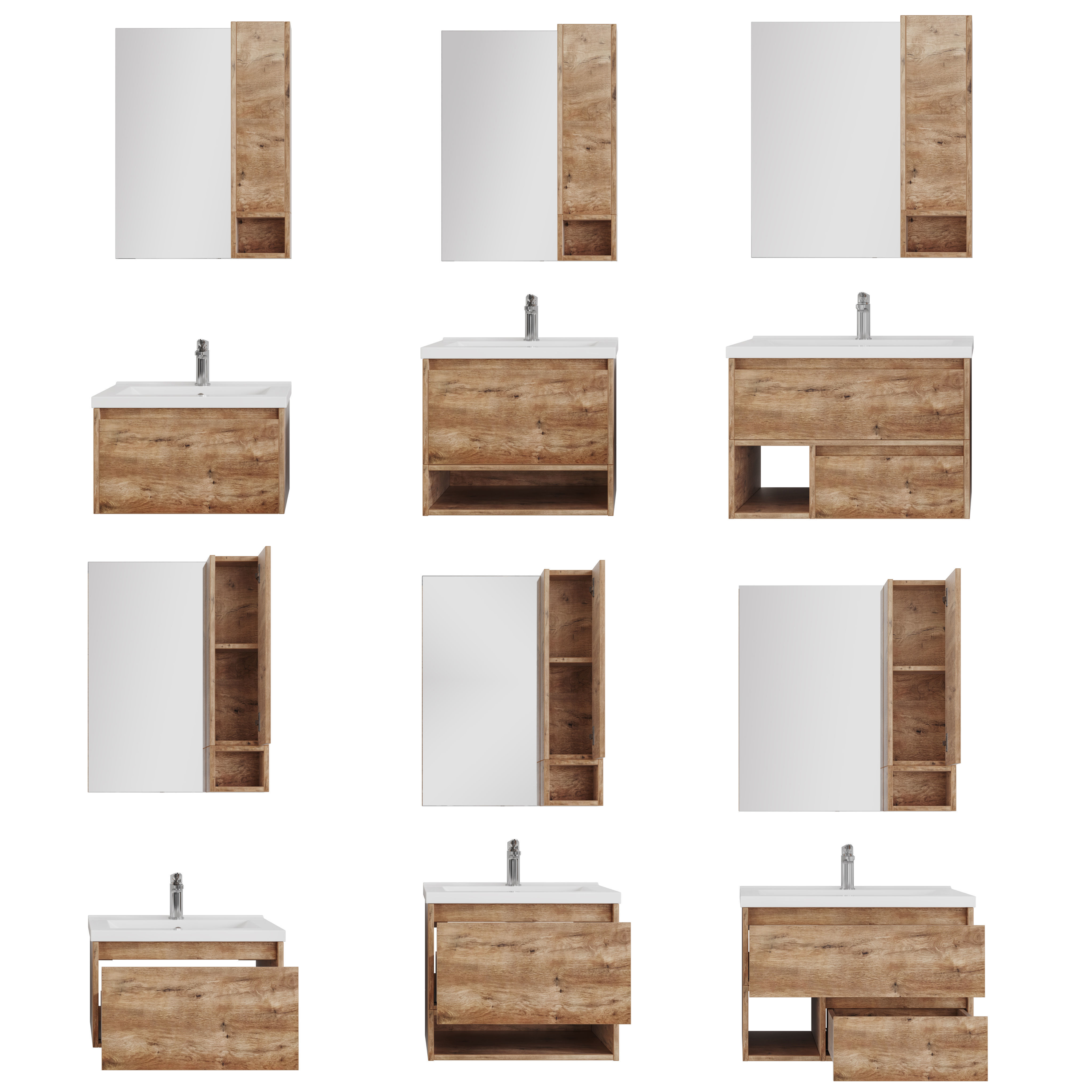 Stworki Karlstad 60-75 rustic oak rochelle 3D model_1