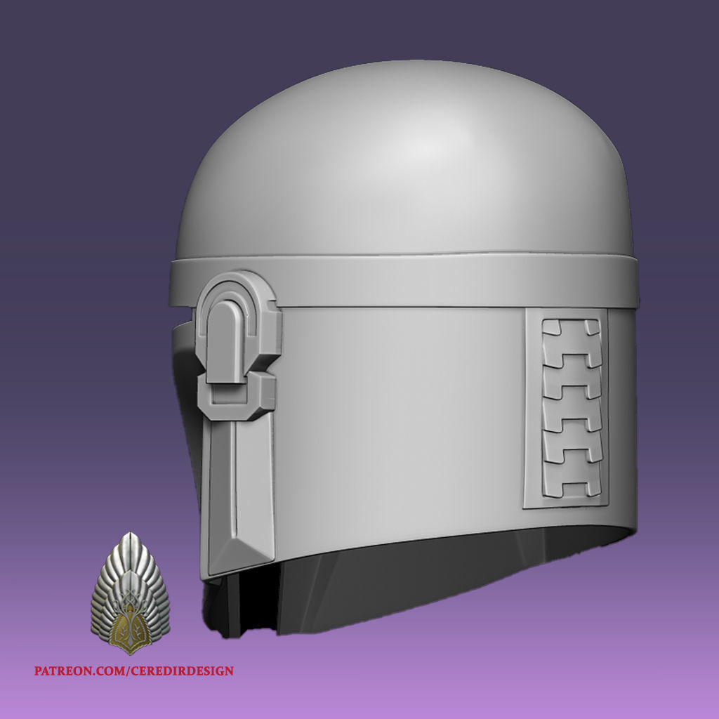 Mandalorian Praetor Helmet 3d digital download 3D print model_2