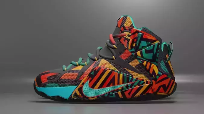 Nike Lebron orange maze