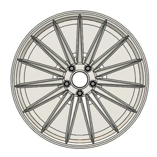 VOSSEN VFS2 RIMS FOR DIECAST 64 SCALE 3D print model_2