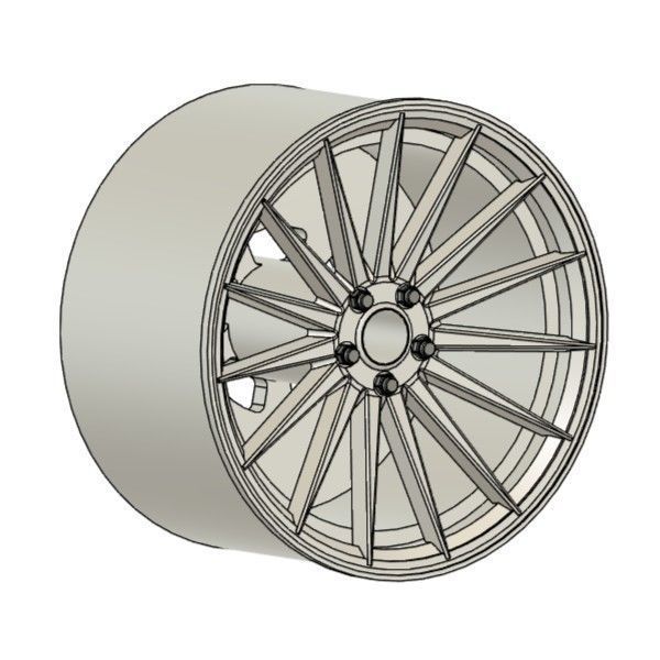 VOSSEN VFS2 RIMS FOR DIECAST 64 SCALE 3D print model_1