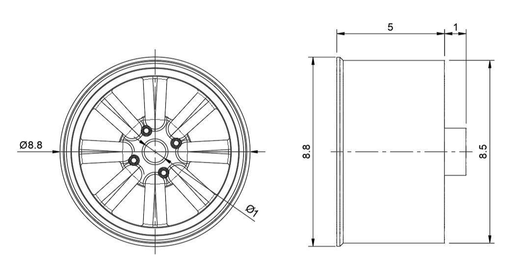 WATANABE TYPE A RIMS FOR DIECAST 64 SCALE 3D print model_3