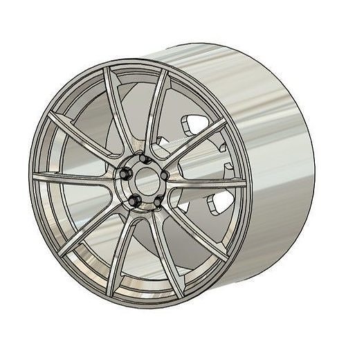 WEDS SA55M RIMS FOR DIECAST 64 SCALE 3D print model