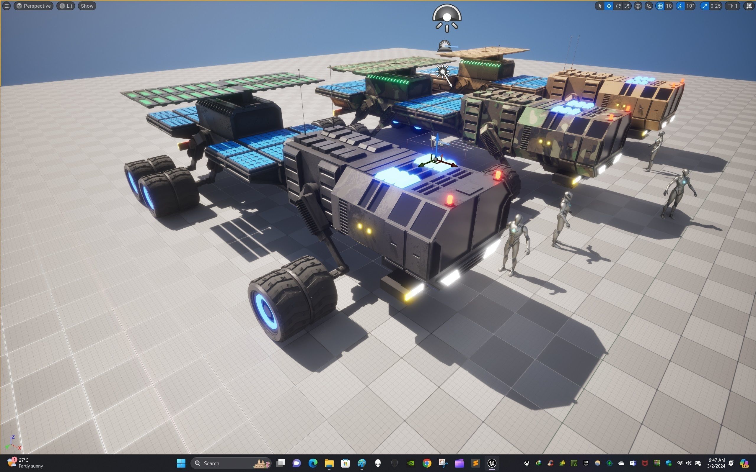 Rover Nine Low-poly 3D model_30