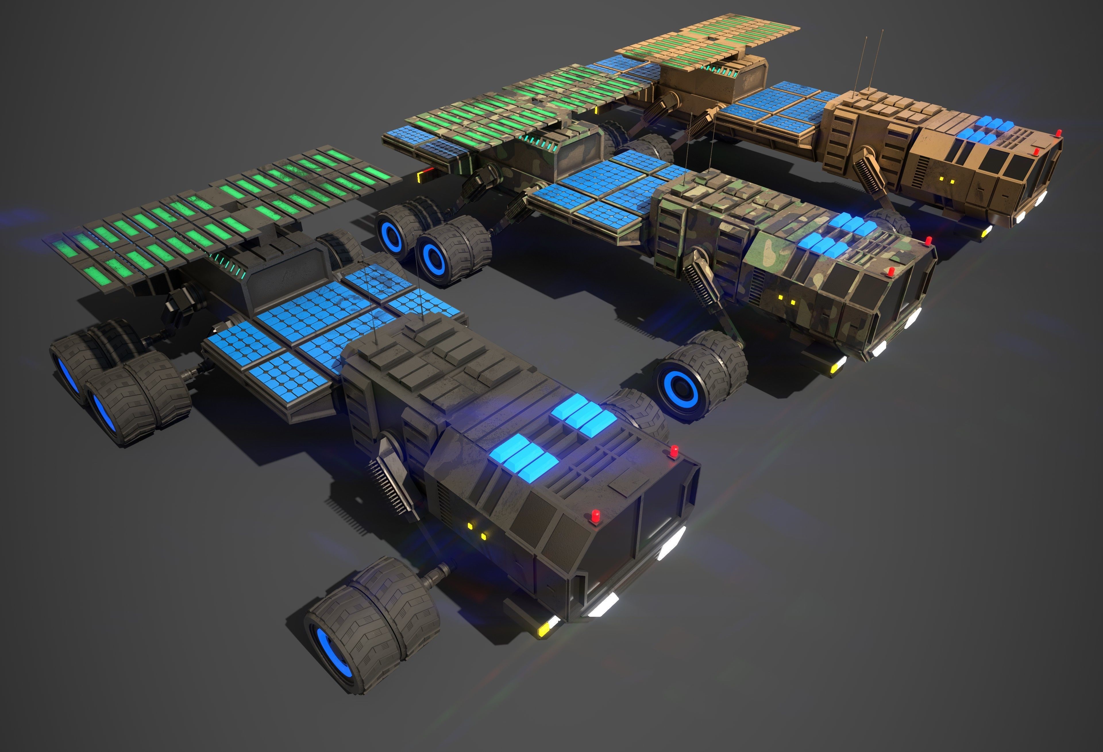 Rover Nine Low-poly 3D model_2