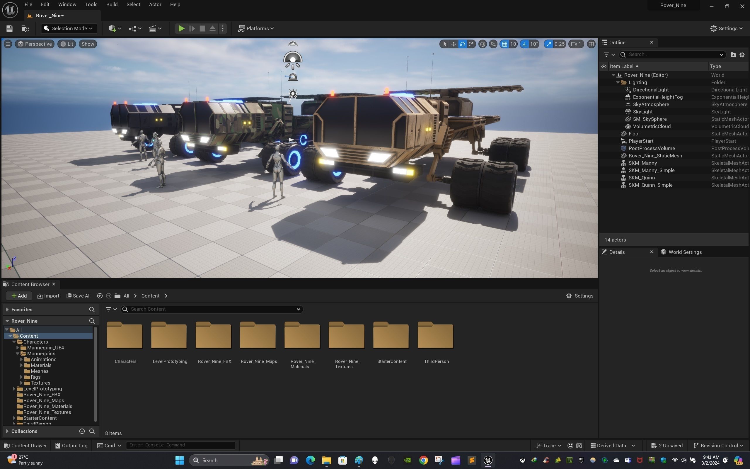 Rover Nine Low-poly 3D model_22