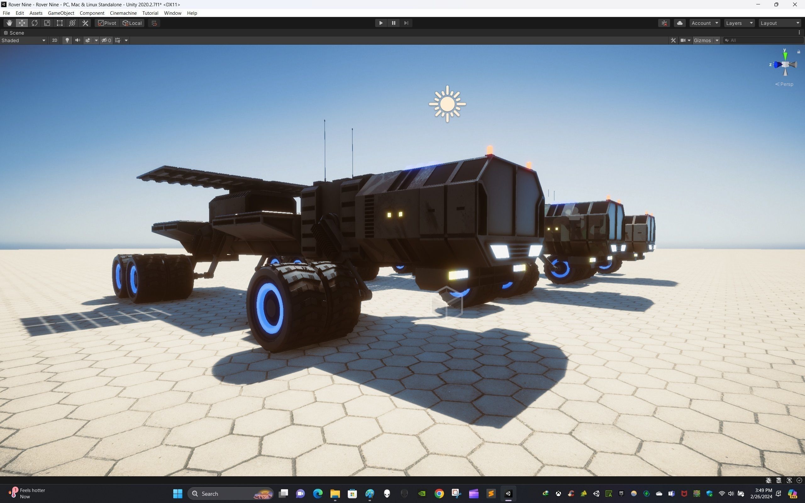 Rover Nine Low-poly 3D model_17