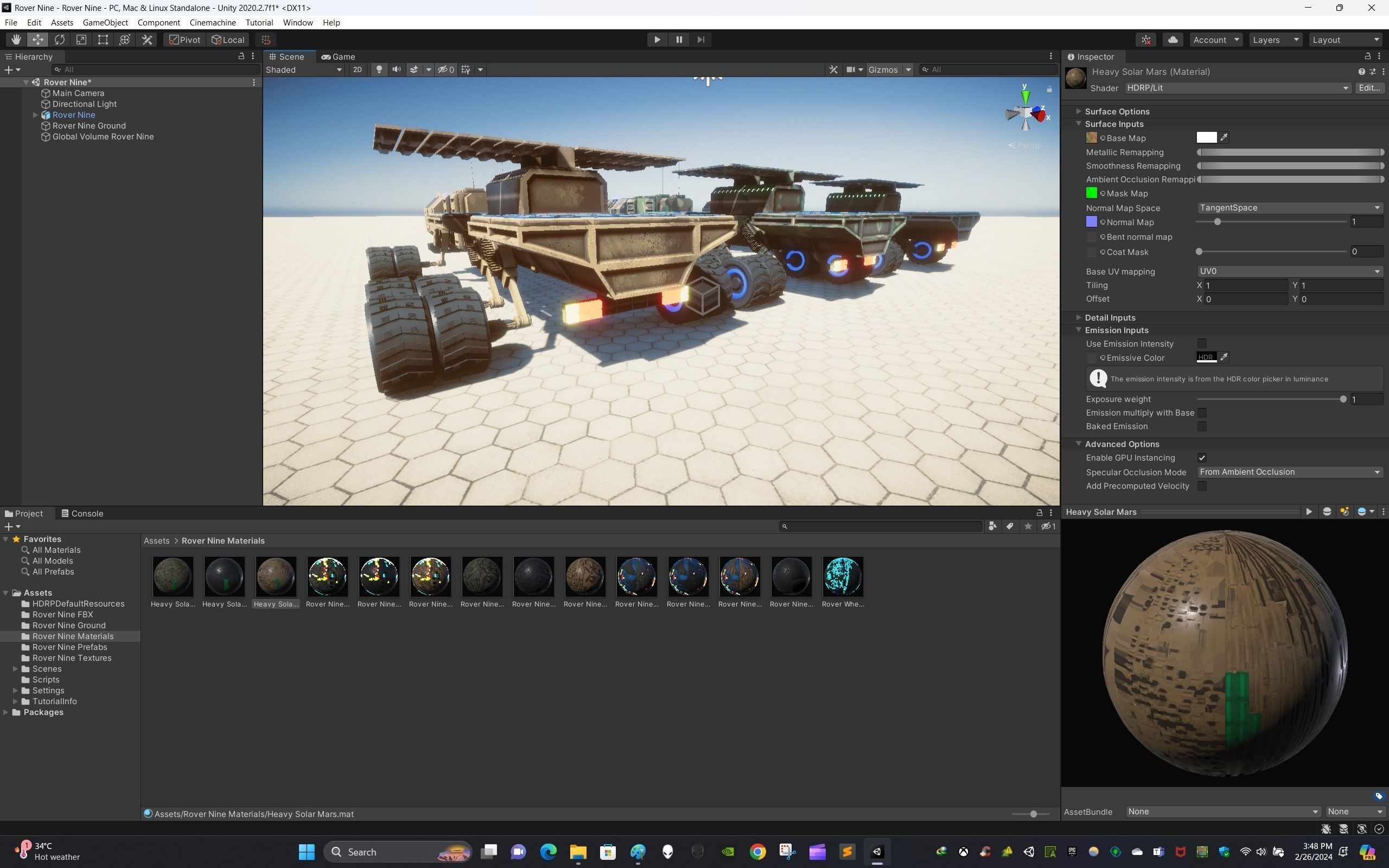 Rover Nine Low-poly 3D model_14