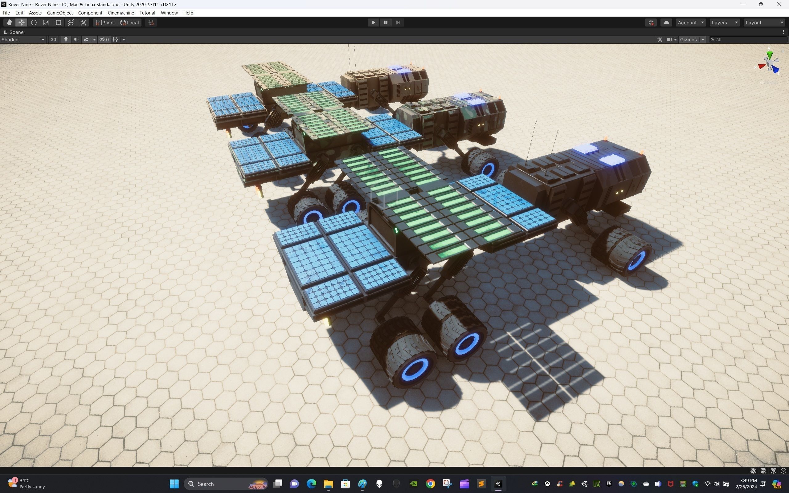 Rover Nine Low-poly 3D model_16