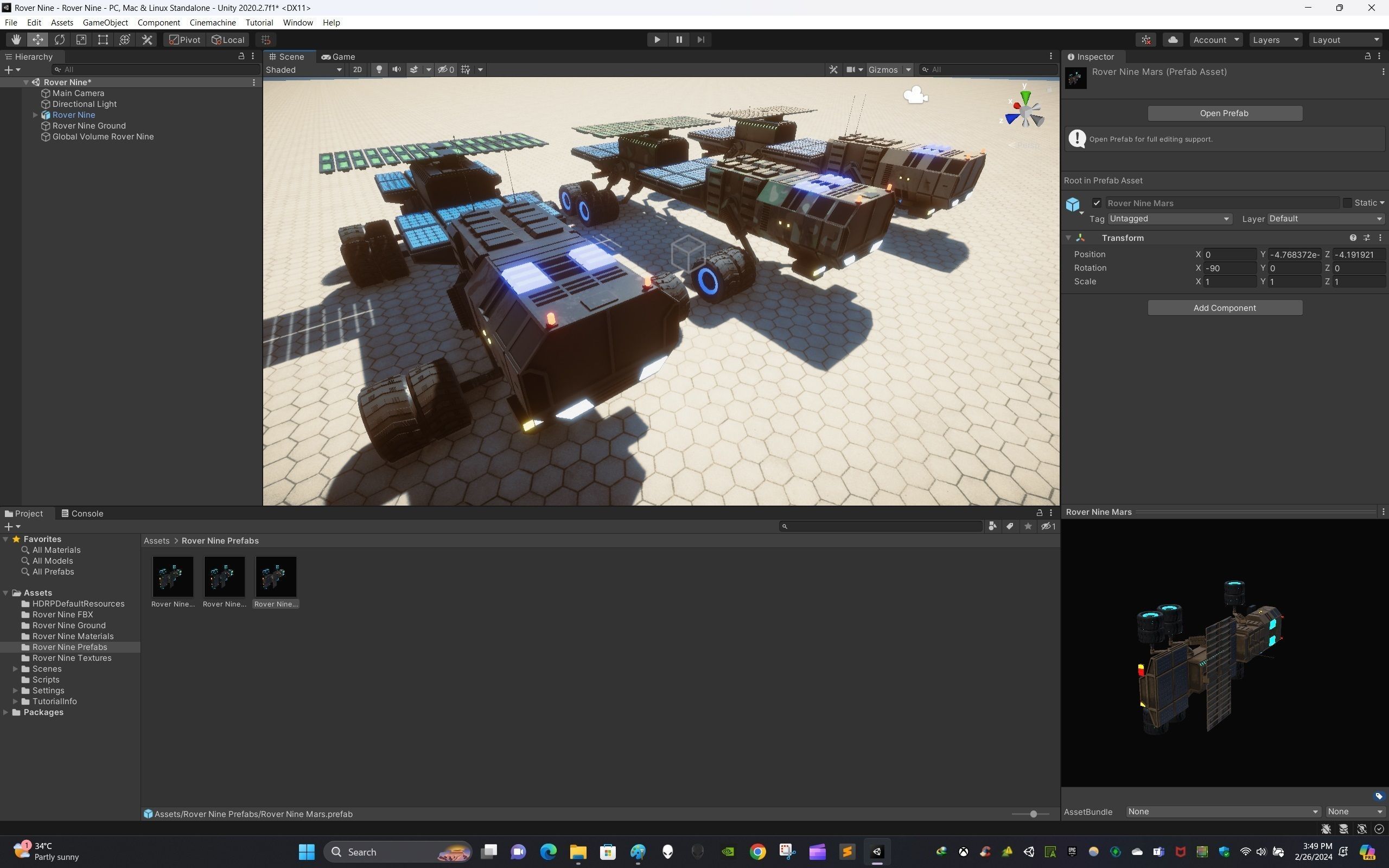 Rover Nine Low-poly 3D model_15