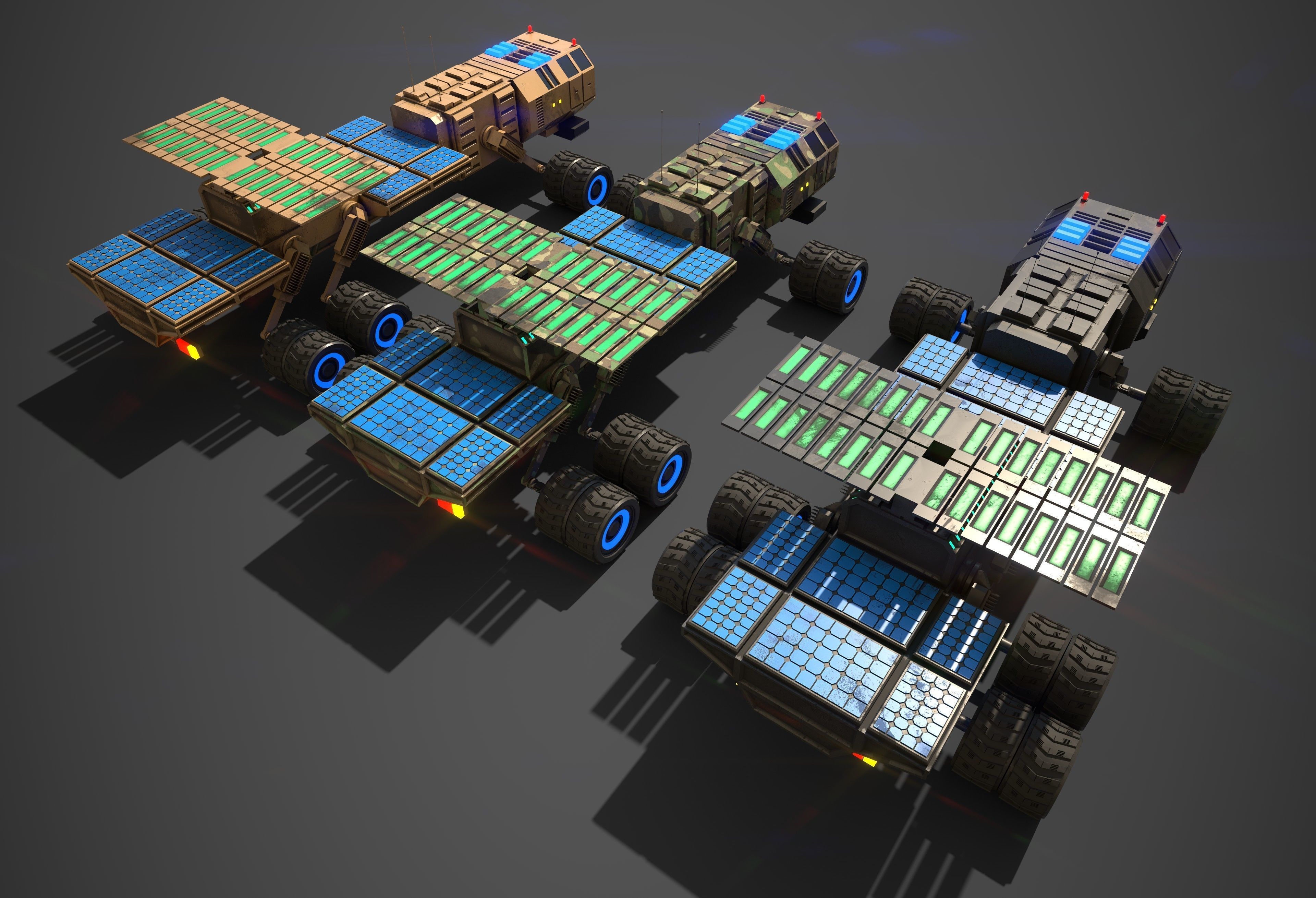 Rover Nine Low-poly 3D model_6