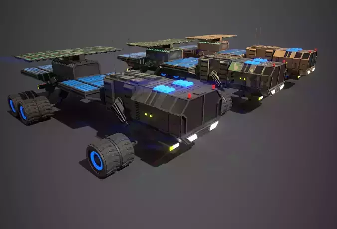 Rover Nine Low-poly 3D model