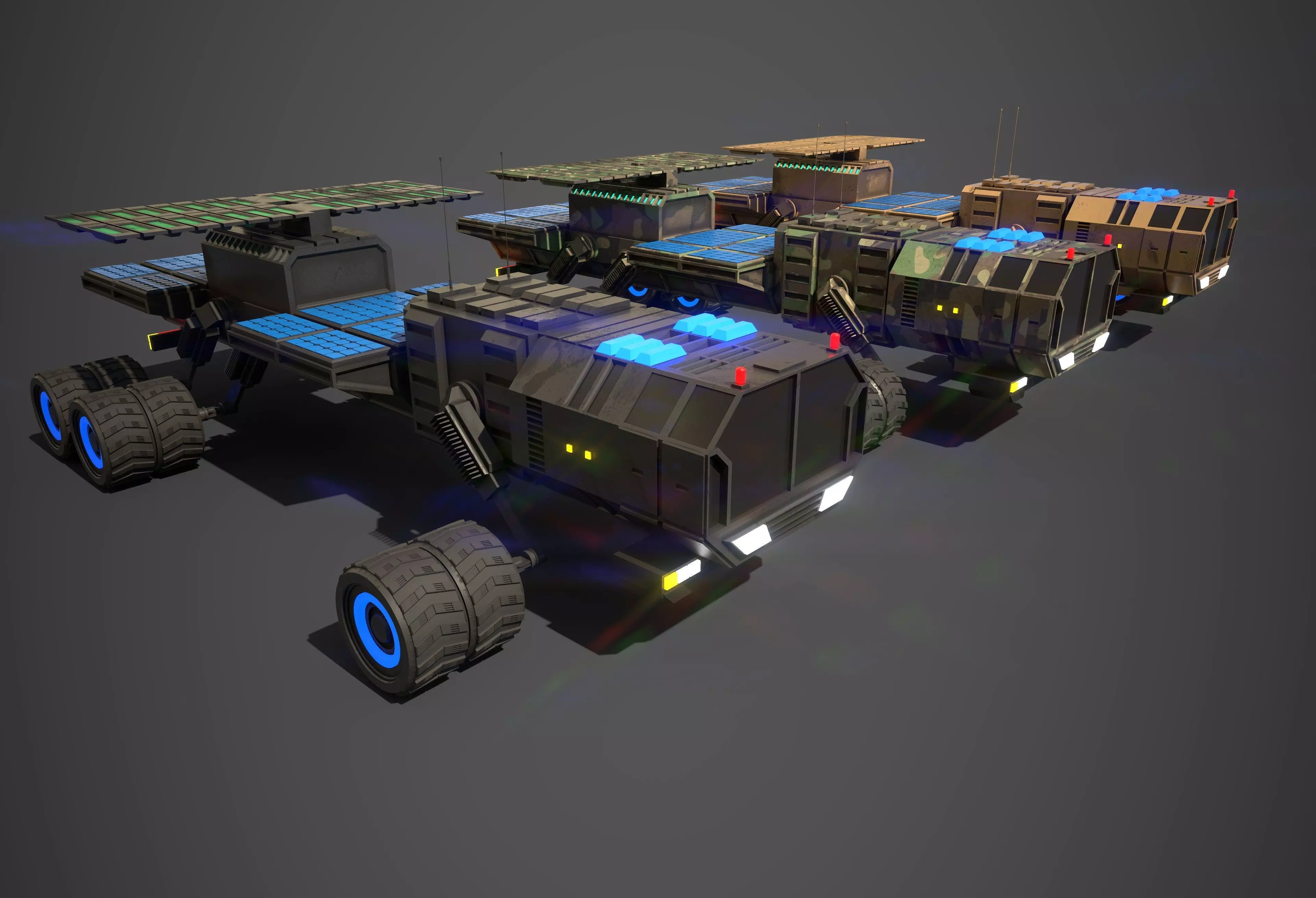 Rover Nine Low-poly 3D model_0