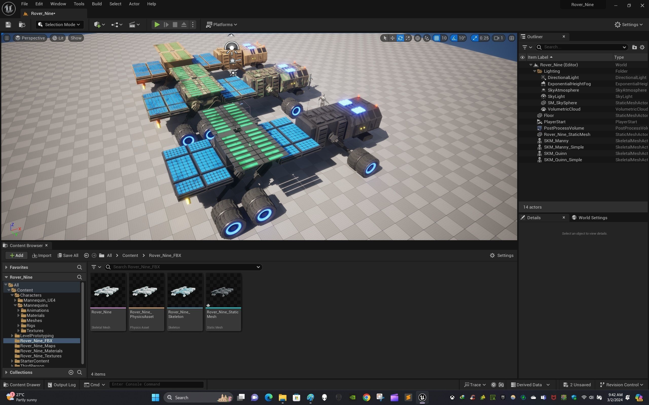 Rover Nine Low-poly 3D model_23