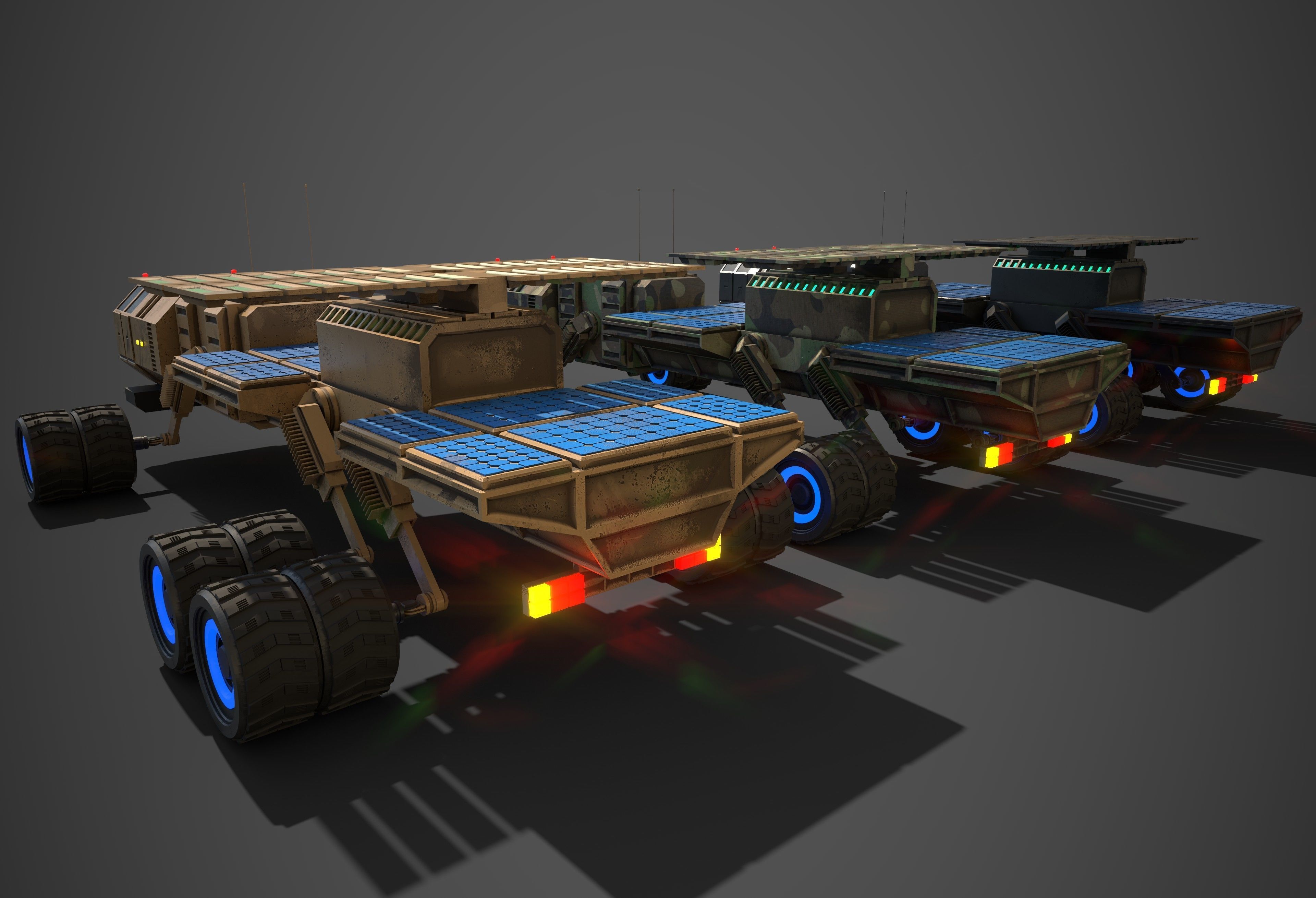 Rover Nine Low-poly 3D model_5