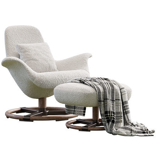 Armchair Tilt By Giorgetti 3D model 3