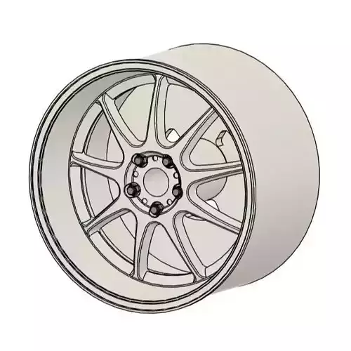 WORK EMOTION D9R RIMS FOR DIECAST 64 SCALE