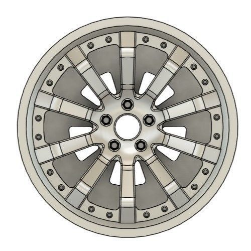 WORK EQUIP E10 RIMS FOR DIECAST 64 SCALE 3D print model_2