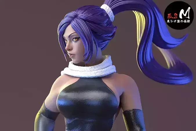Yoruichi CHARACTER BY ESM P2 3D print model
