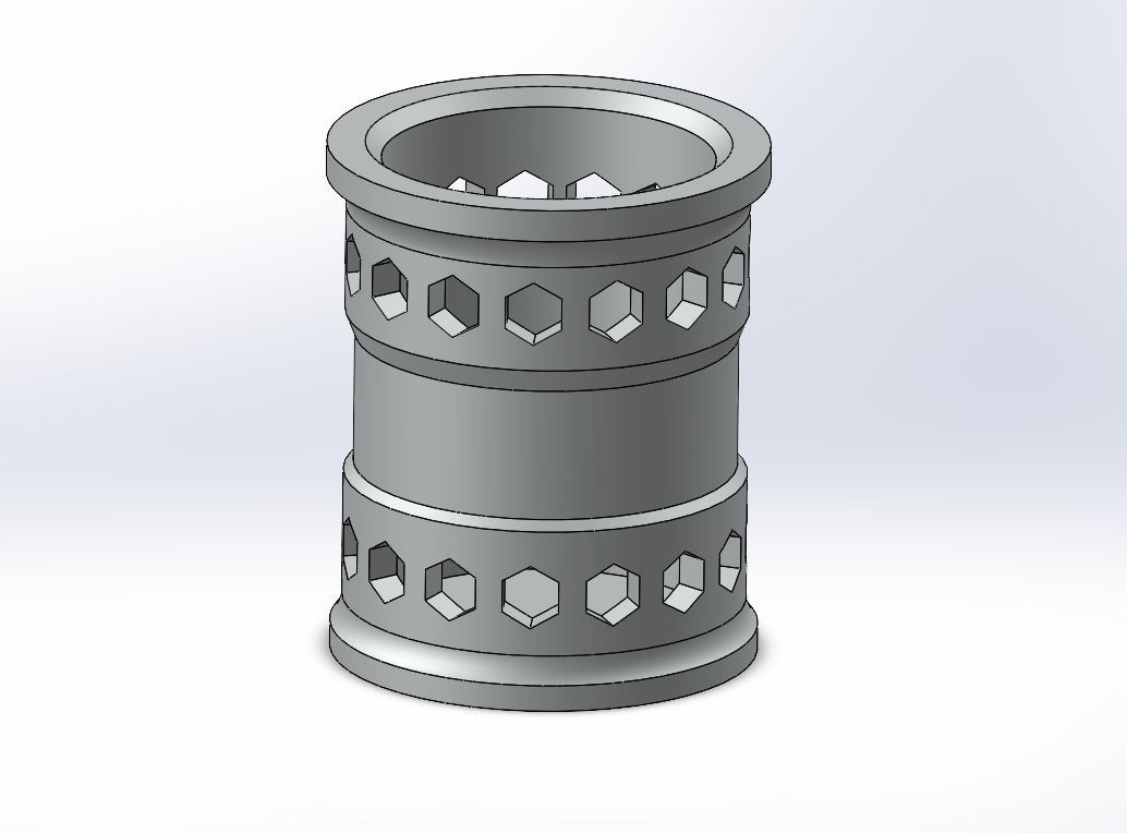 Pen and Stationary cup for Desktop 3D print model_1