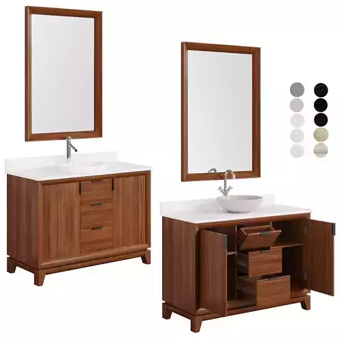 Talyn 48 Mahogany countertop sink