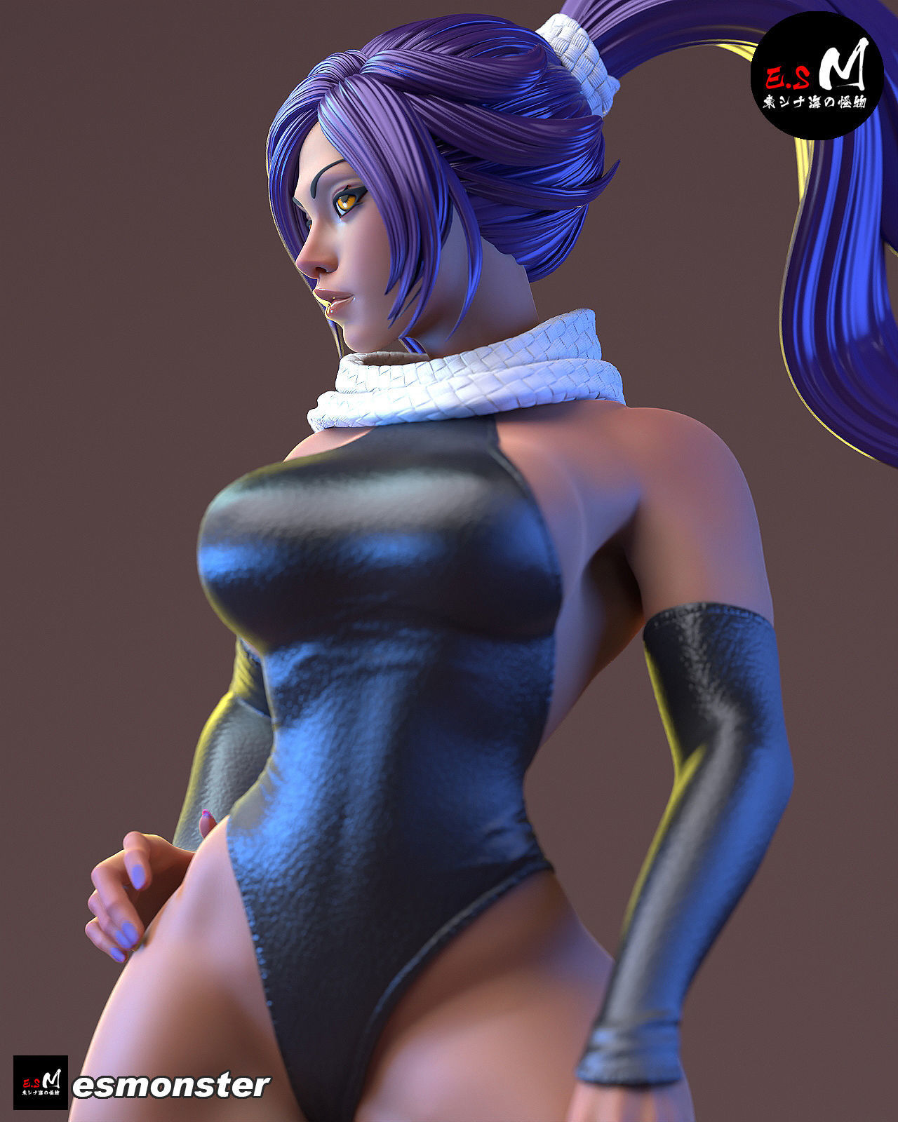 Yoruichi CHARACTER BY ESM  2 files 3D print model_27