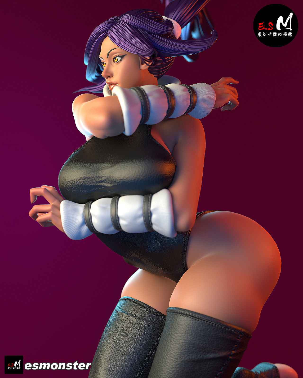 Yoruichi CHARACTER BY ESM  2 files 3D print model_4