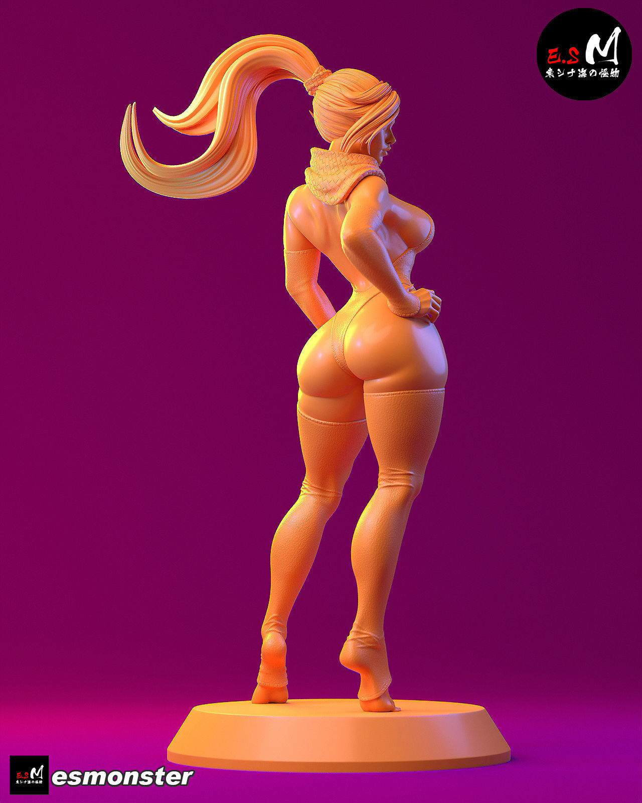 Yoruichi CHARACTER BY ESM  2 files 3D print model_32