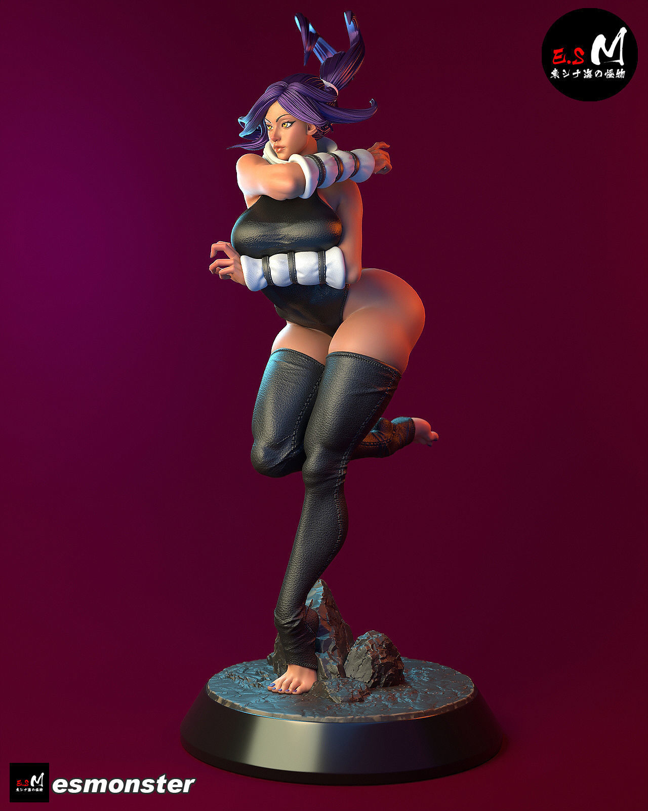 Yoruichi CHARACTER BY ESM  2 files 3D print model_10