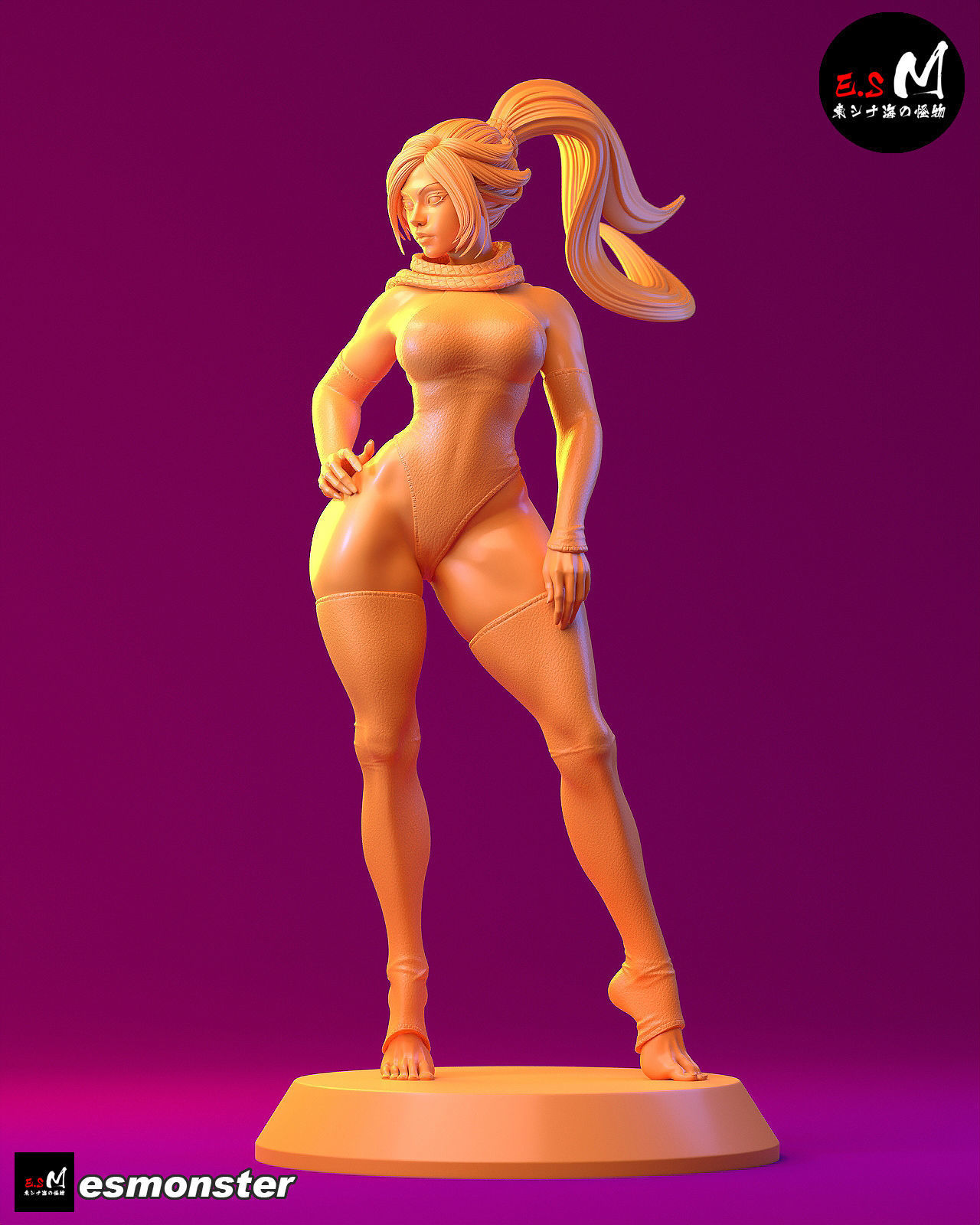 Yoruichi CHARACTER BY ESM  2 files 3D print model_33
