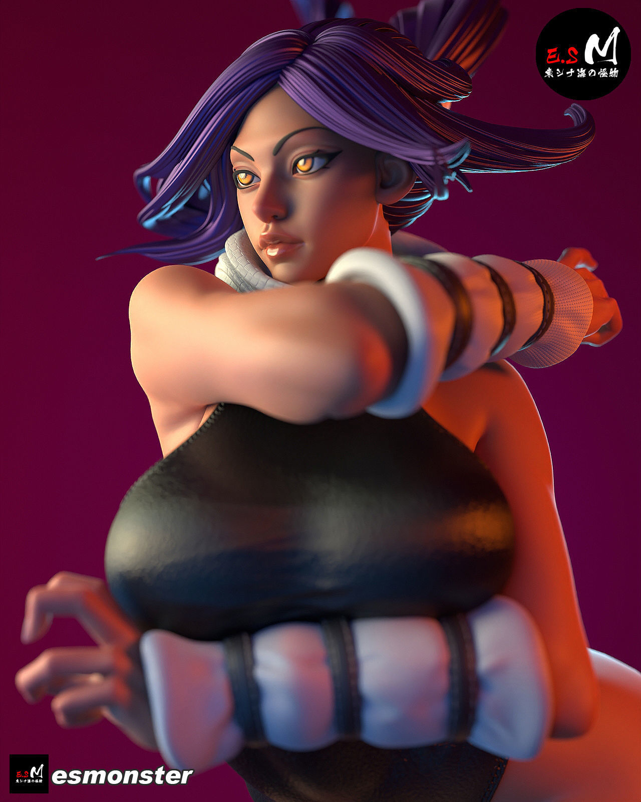 Yoruichi CHARACTER BY ESM  2 files 3D print model_13