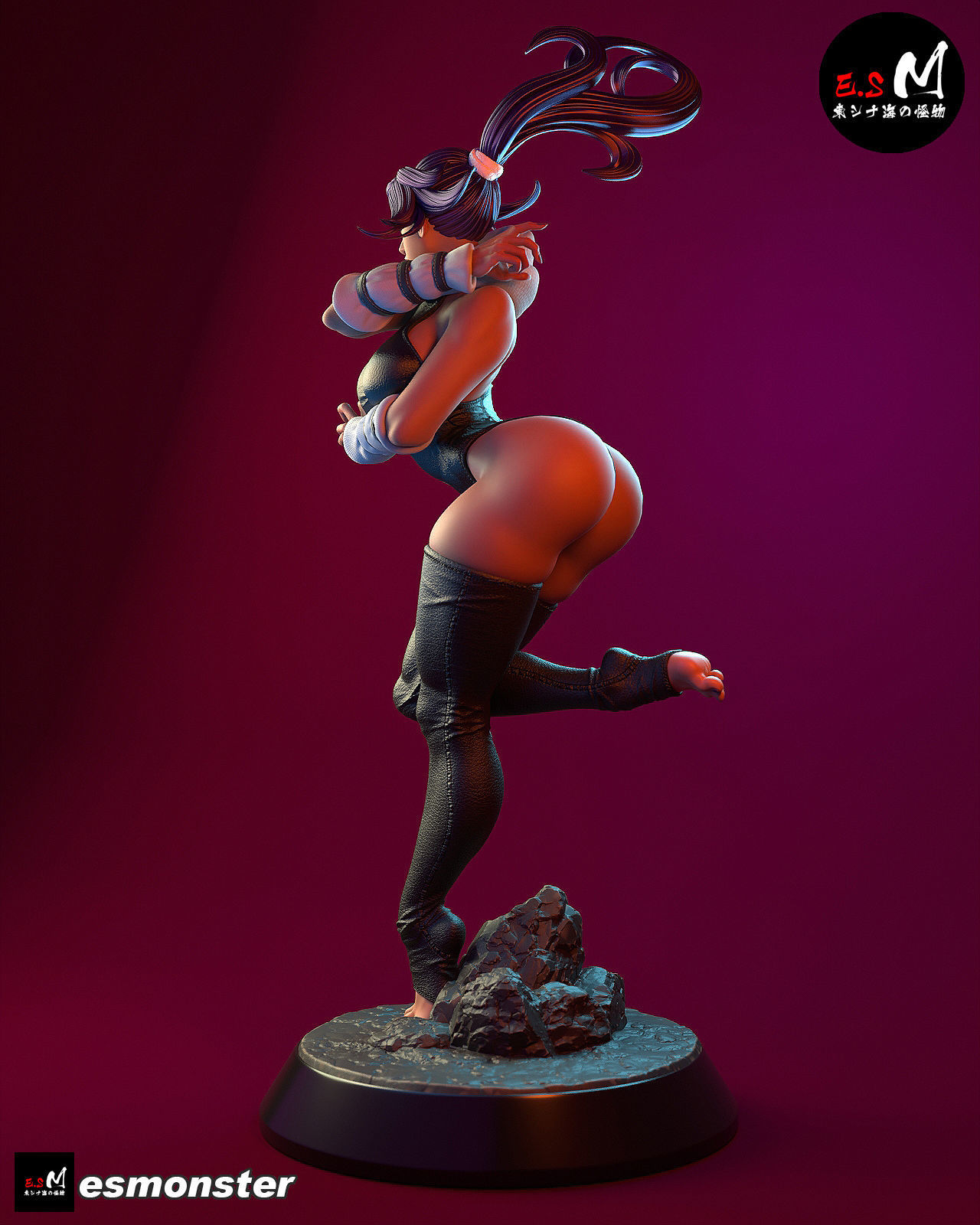 Yoruichi CHARACTER BY ESM  2 files 3D print model_12