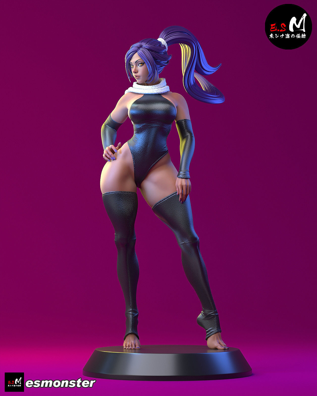 Yoruichi CHARACTER BY ESM  2 files 3D print model_22