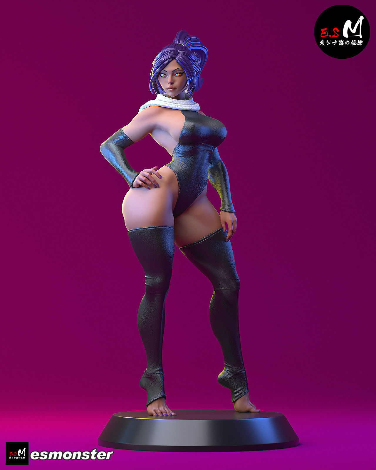 Yoruichi CHARACTER BY ESM  2 files 3D print model_20