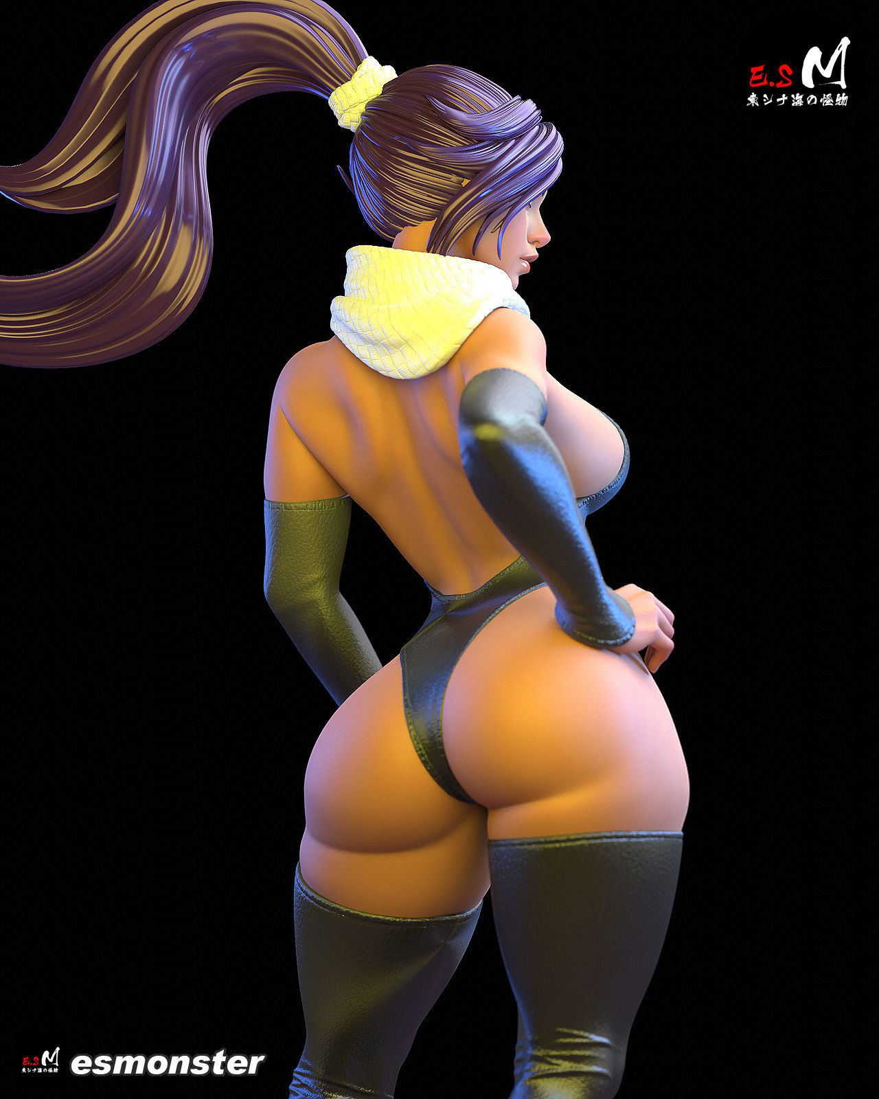 Yoruichi CHARACTER BY ESM  2 files 3D print model_24