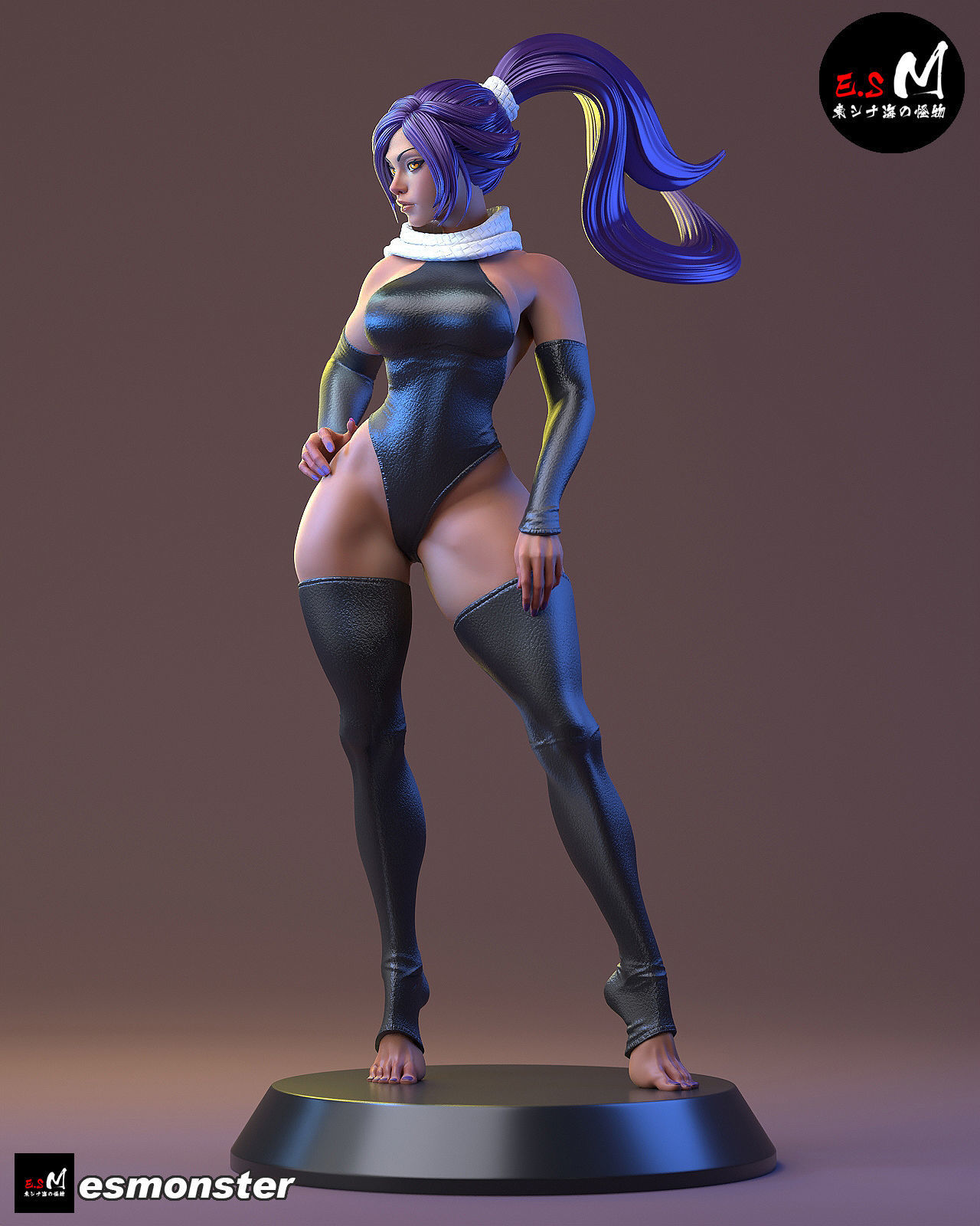 Yoruichi CHARACTER BY ESM  2 files 3D print model_21