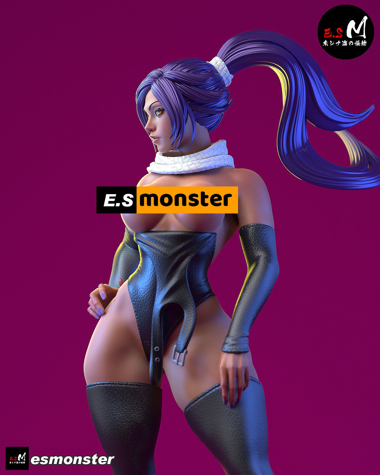 Yoruichi CHARACTER BY ESM  2 files 3D print model_29