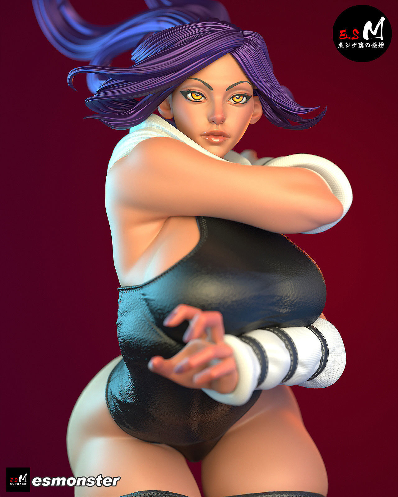 Yoruichi CHARACTER BY ESM  2 files 3D print model_7
