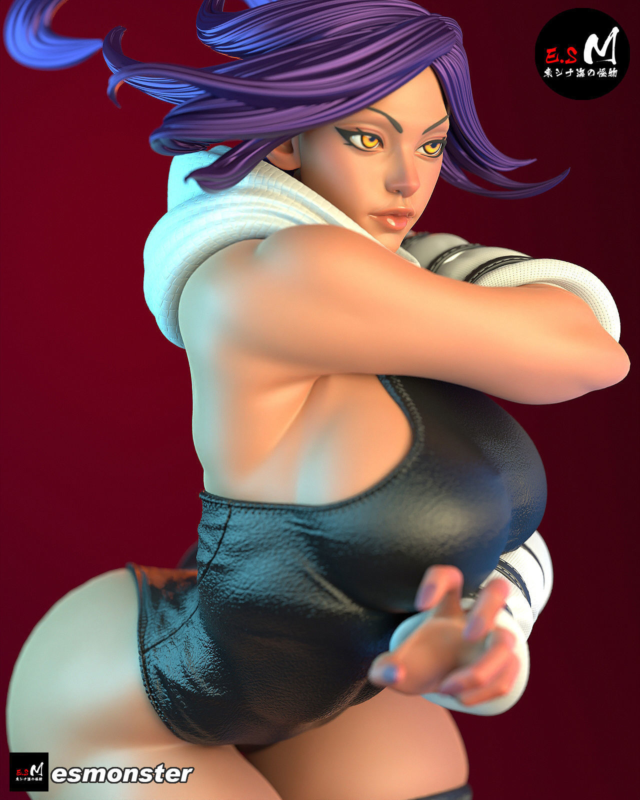 Yoruichi CHARACTER BY ESM  2 files 3D print model_5