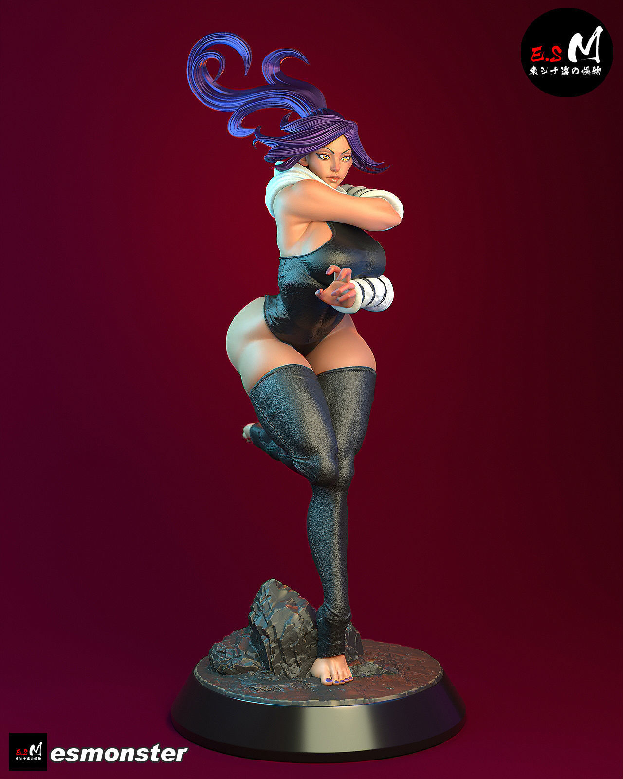 Yoruichi CHARACTER BY ESM  2 files 3D print model_14